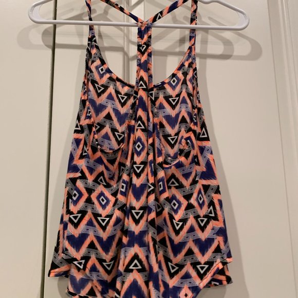 Chevron retro print blouse - Picture 2 of 3